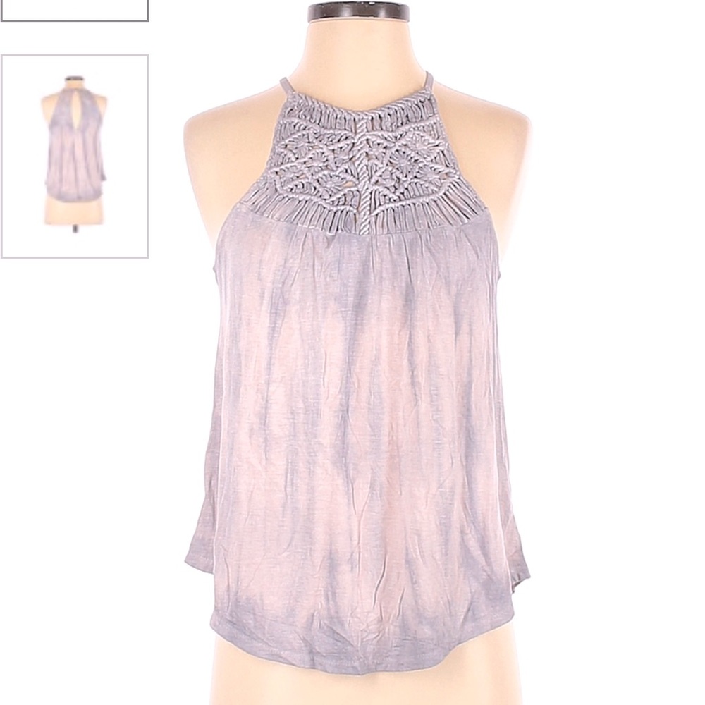 Tie dye braided top
